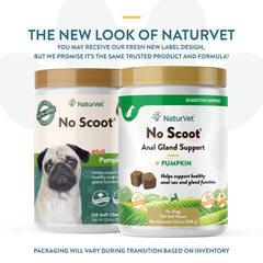 NaturVet No Scoot: fibra natural con calabaza para apoyar la digestión.
