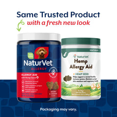 NaturVet semillas-de-canamo para perros, beneficios de apoyo inmunológico y piel saludable.