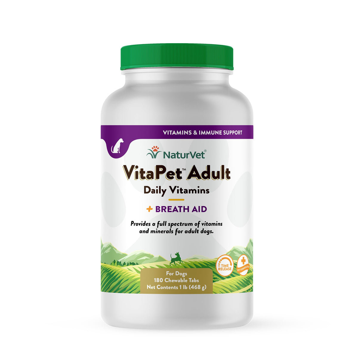 NaturVet VitaPet adulto, tabletas de liberación progresiva para perros.