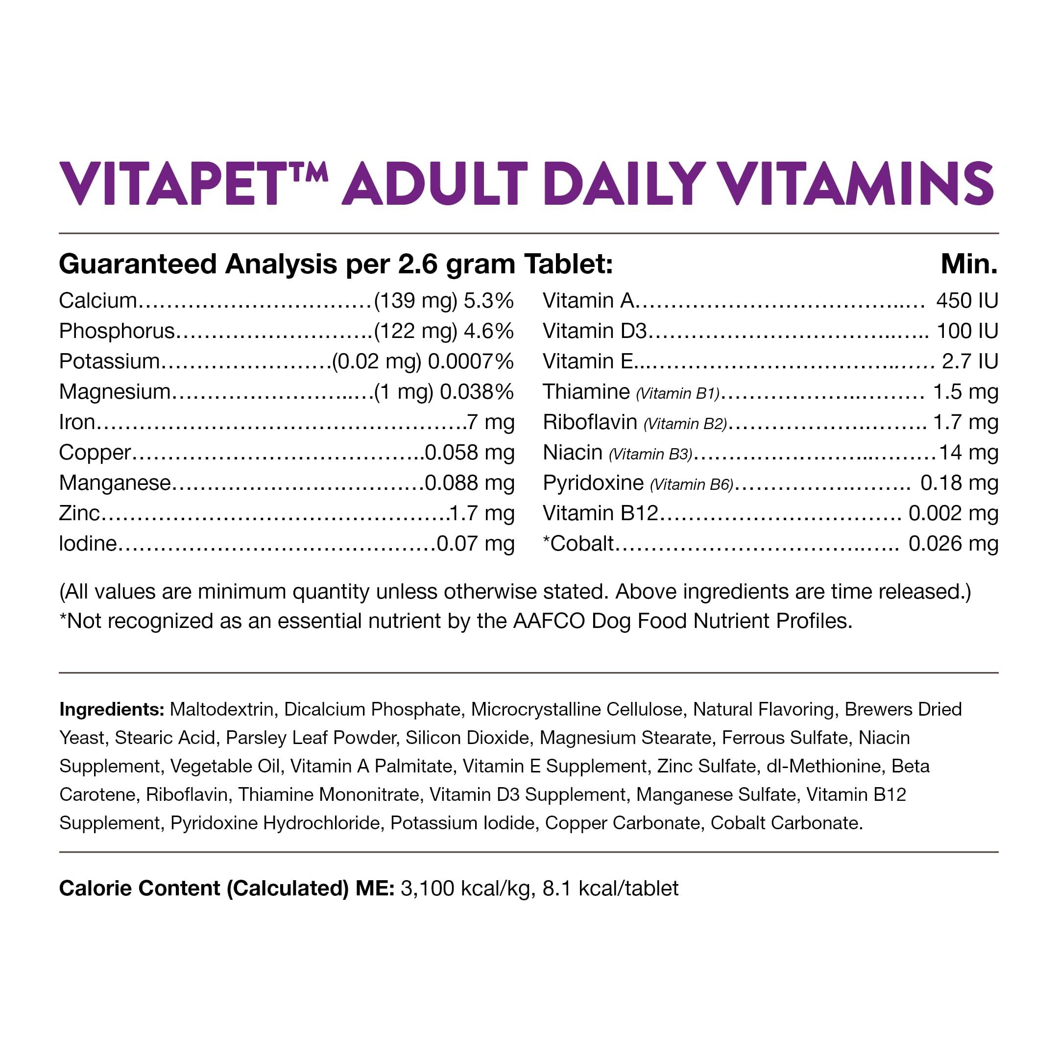NaturVet VitaPet dosis diaria fácil de administrar.