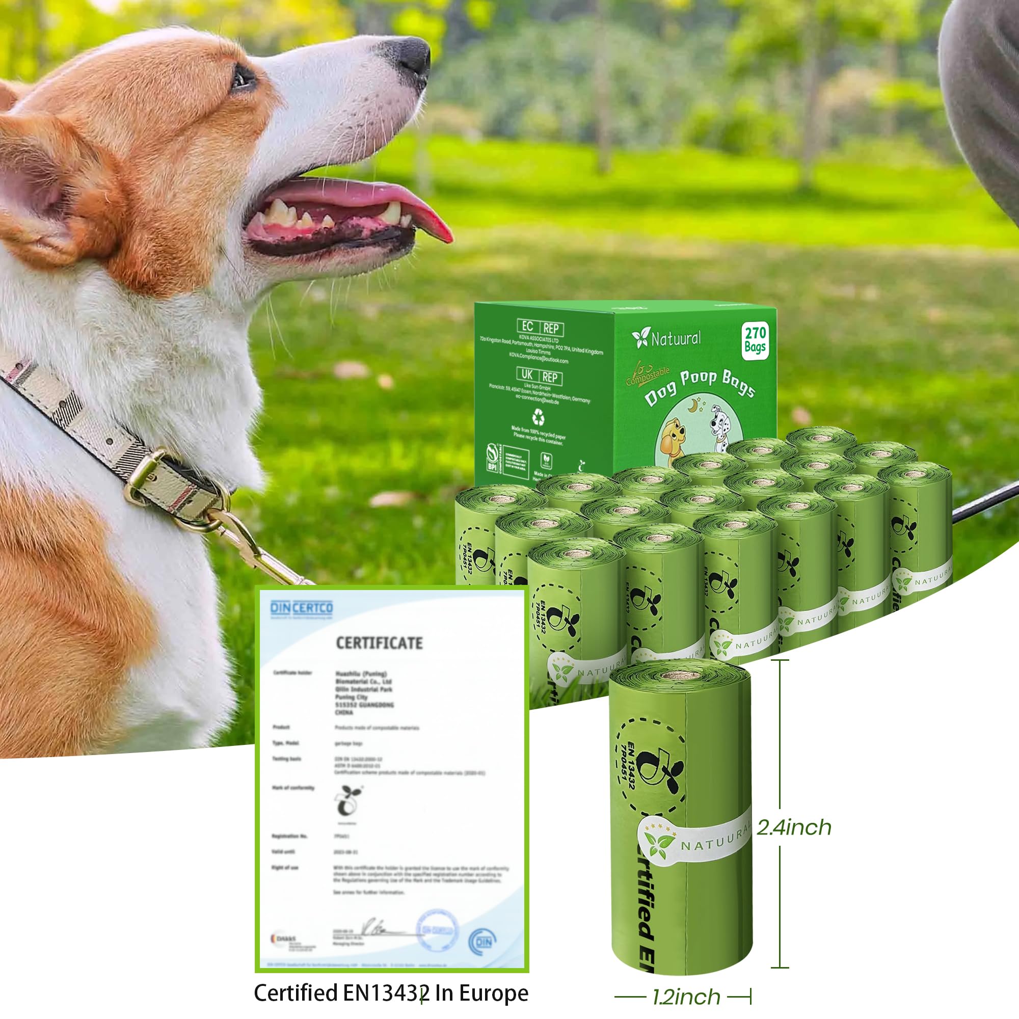 Diseño ecológico Natuural de bolsas para desechos caninos
