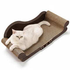 NATUYA Cama Rascador Gatos 26pulgadas: espacio amplio para estirarse y descansar.