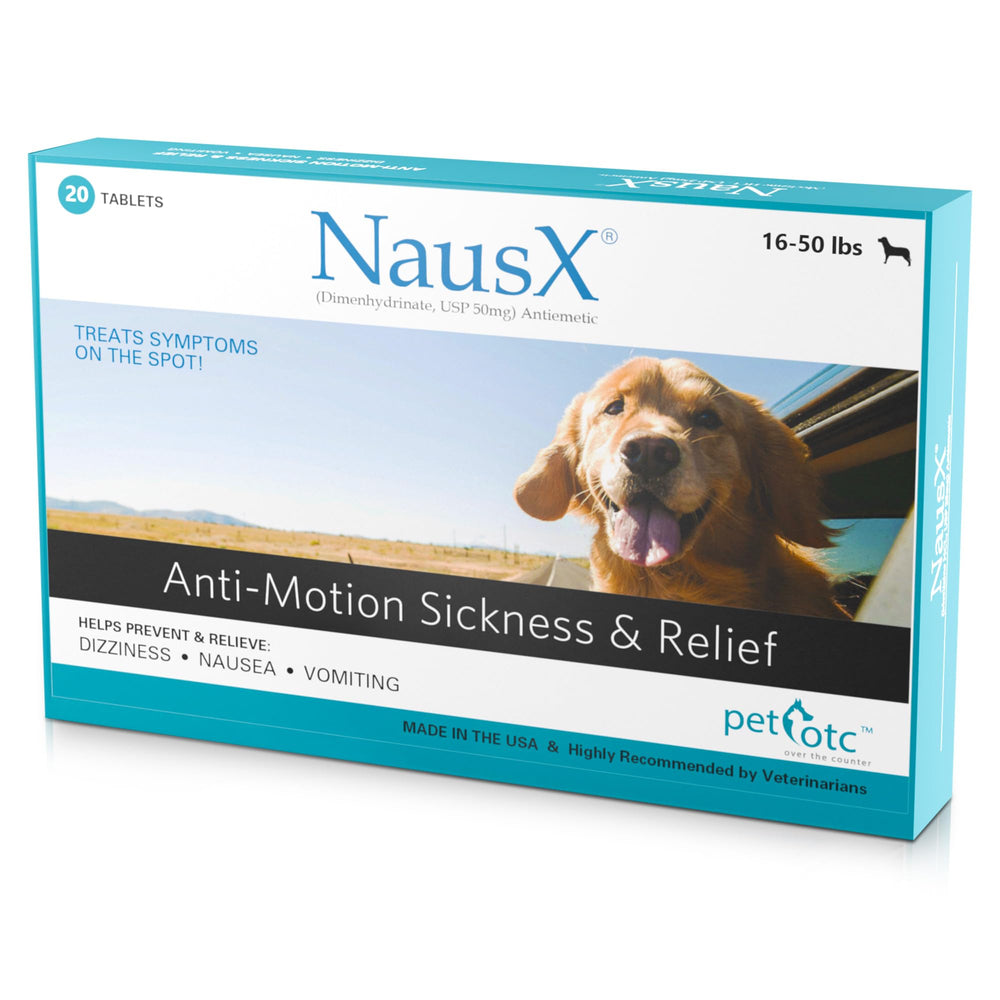 NausX Antimoción pastillas empaque: presentación práctica para viajar con tu perro