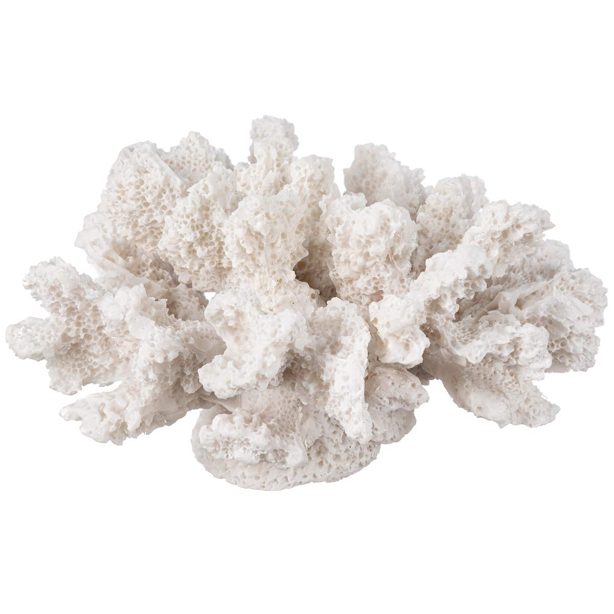 Nautical Crush Trading coral blanco decorativo de resina para centros de mesa.