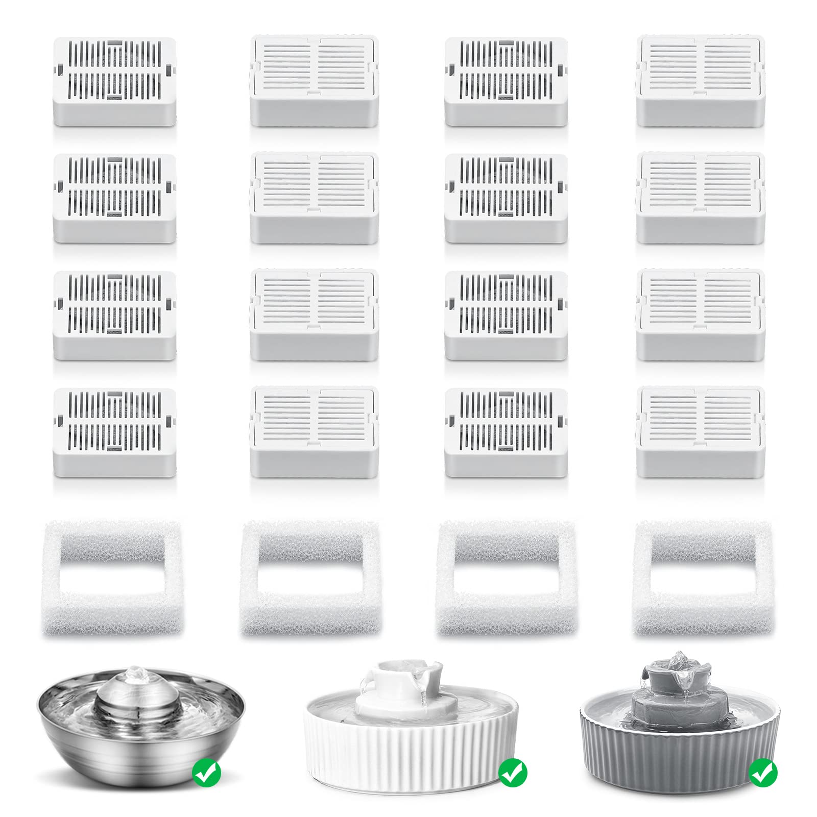 NautyPaws filtro carbono 16 para fuente: agua más limpia para tu gato.