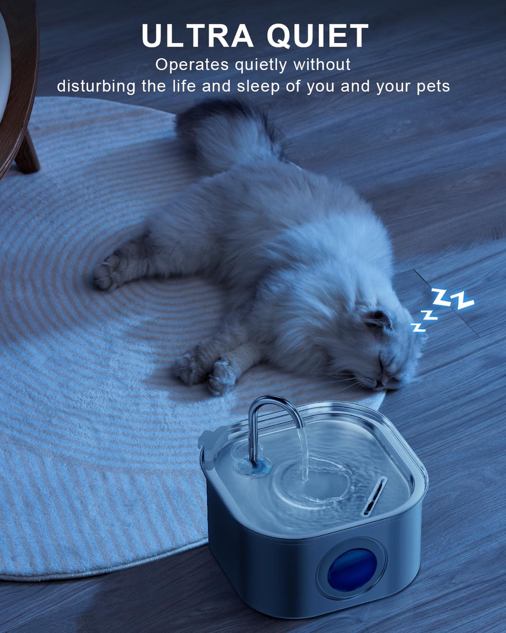 Flujo 360° de NautyPaws para fomentar la hidratación.
