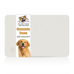 NAVKONY Mat de alimento para mascotas con diatomita: absorbe rápidamente derrames y comida.