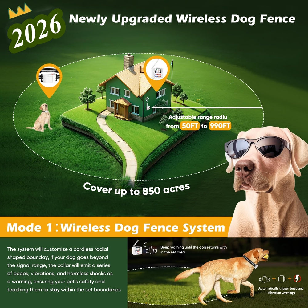 NBSUN control remoto para entrenamiento de perros con ajustes de intensidad.