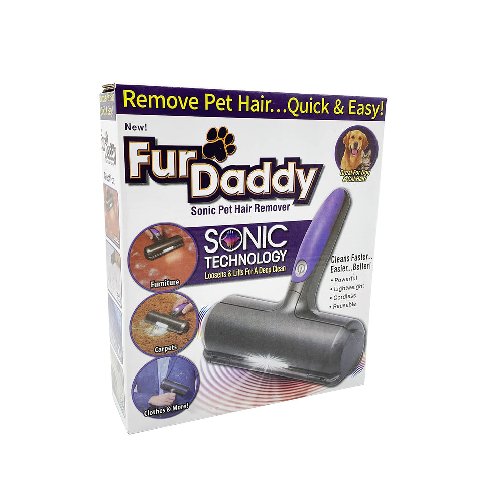 Rodillo NC Furdaddy Sonic para pelusa en muebles, ideal para camas.