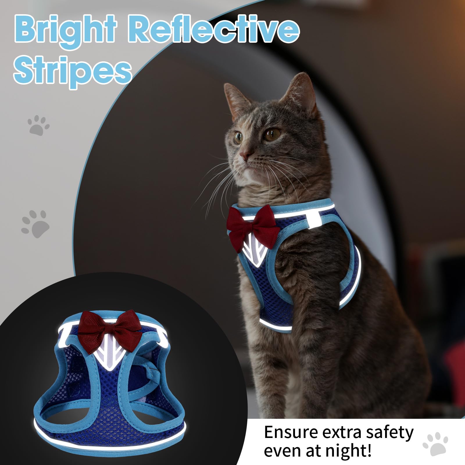 Lazo decorativo tipo Detective para gato, complemento divertido.