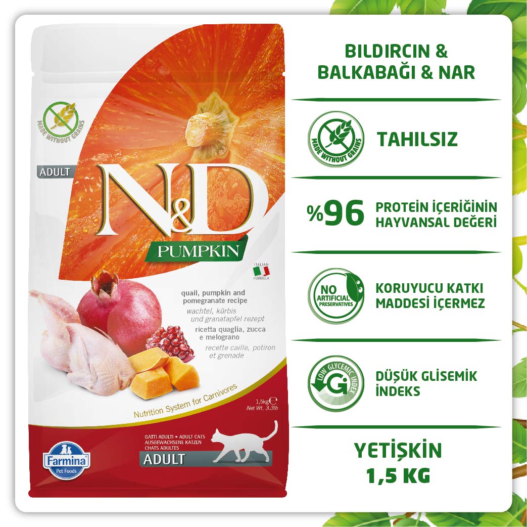 N&D Farmina croquetas sin gluten para gatos sensibles en envase claro