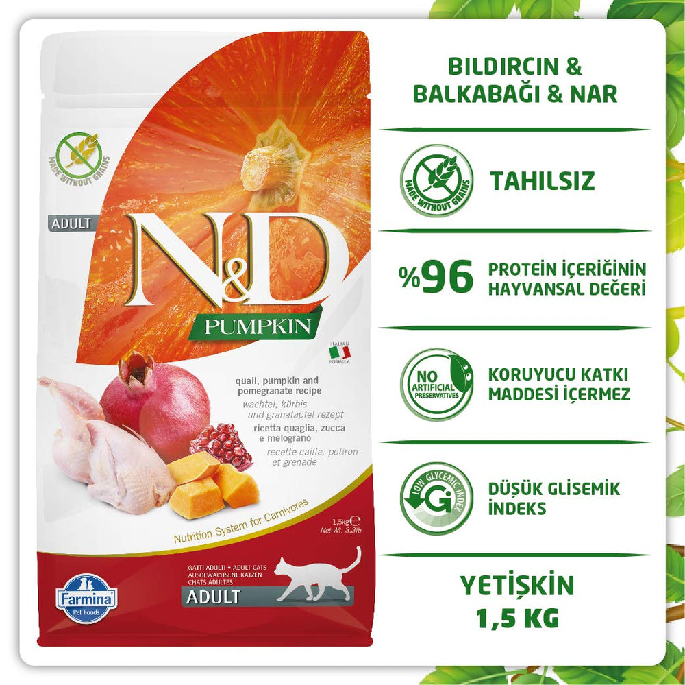 N&D Farmina croquetas sin gluten para gatos sensibles en envase claro