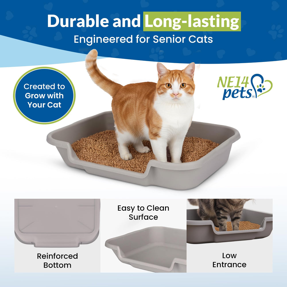 NE14pets KittyGoHere, fabricación en Estados Unidos, material duradero y fácil de limpiar.