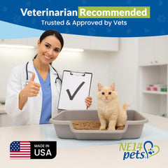 NE14pets KittyGoHere, tallas disponibles: pequeña, grande y jumbo para distintos gatos.