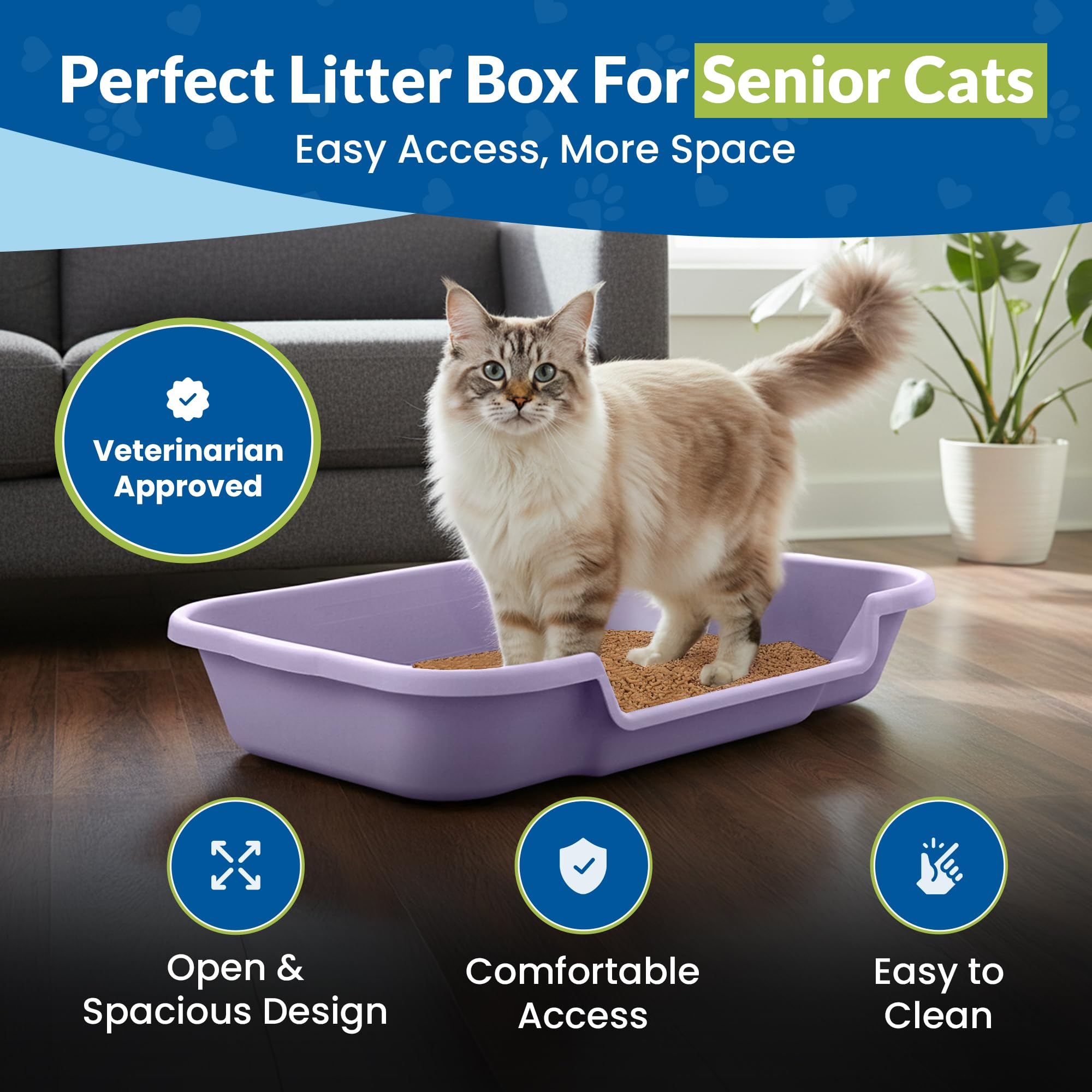KittyGoHere NE14pets apertura superior ofrece visión clara y menos estrés.