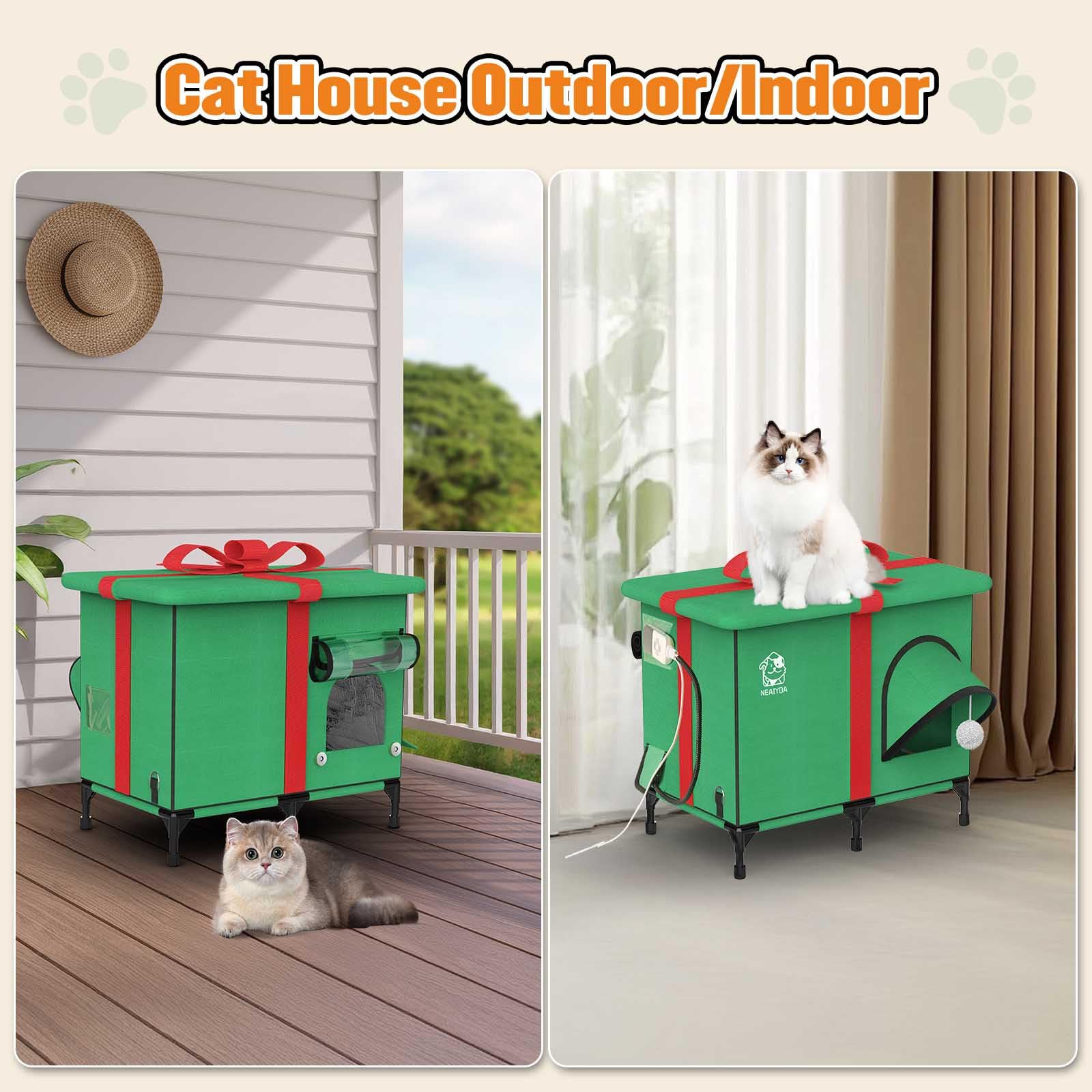 NEAIYDA caja-regalo-gatos presenta un regalo práctico para amantes de felinos.