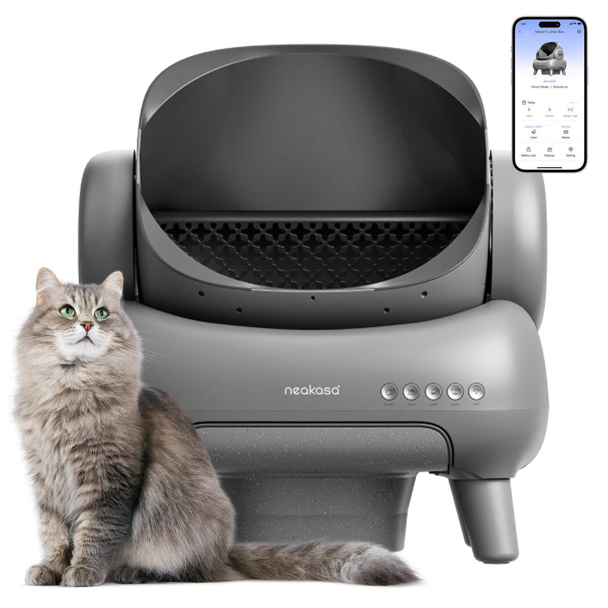 Neakasa M1 Plus, tapa abierta para seguridad y control en gatos