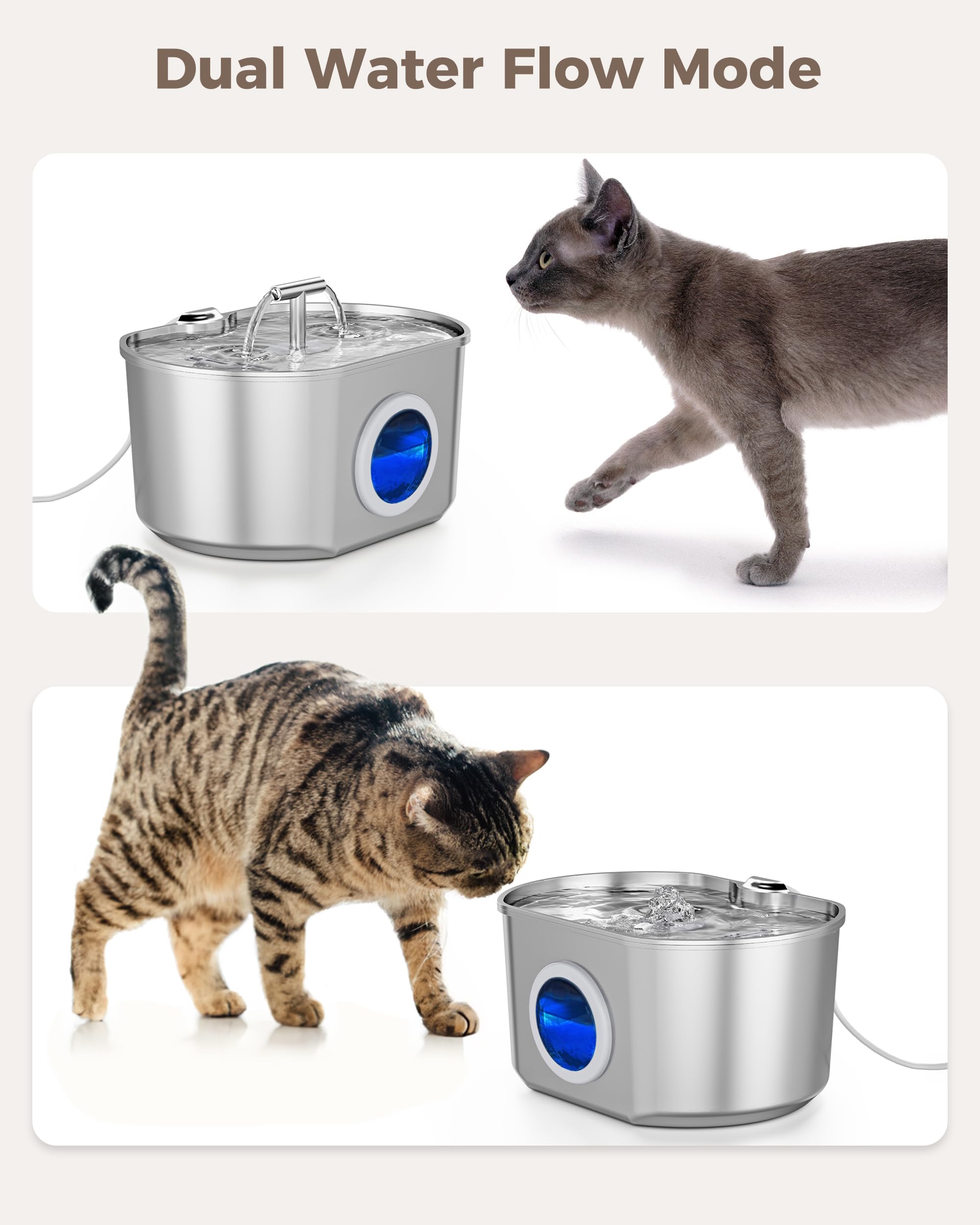Neareal sistema de filtración cuádruple que elimina olores y mantiene el agua fresca