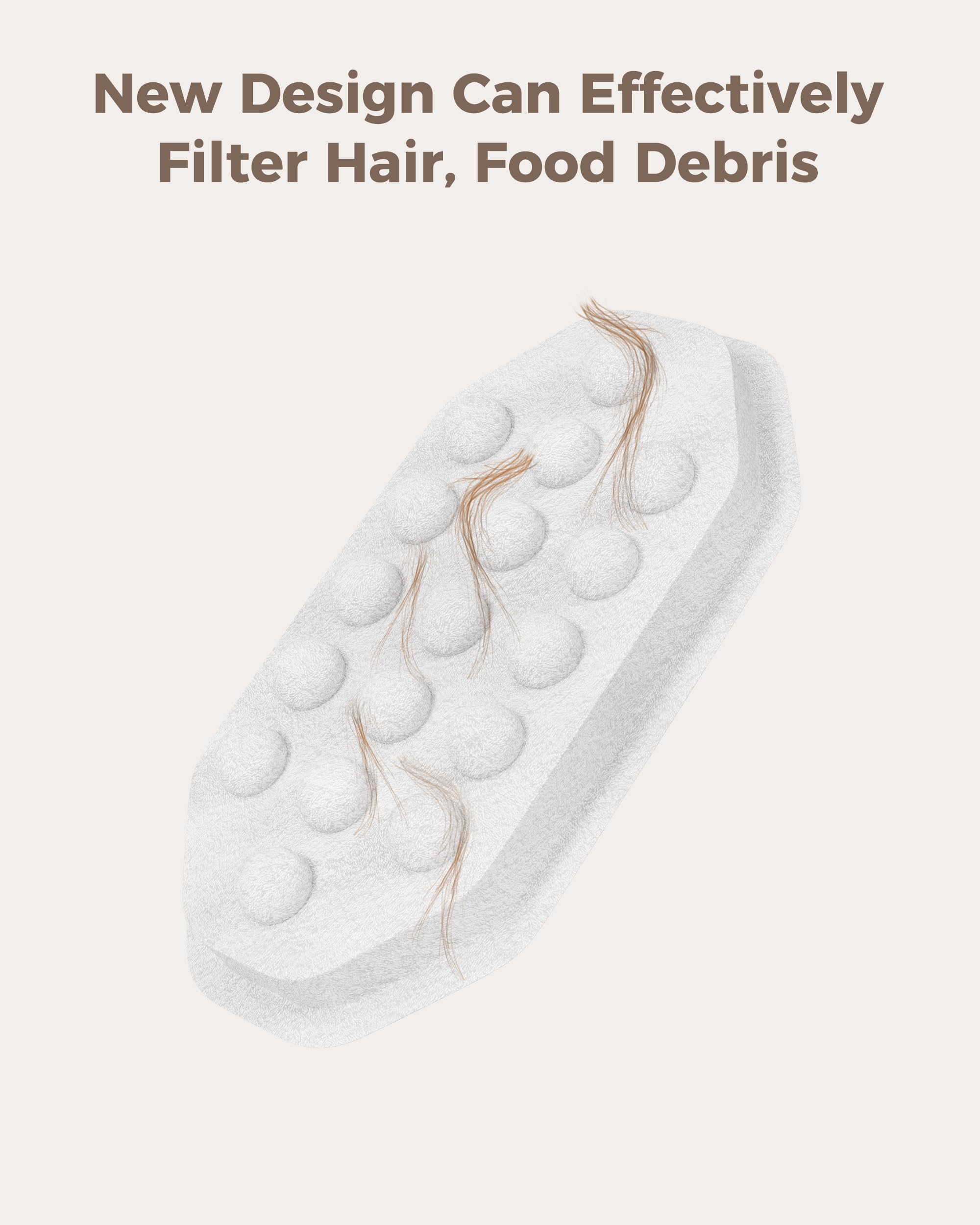 Neareal esponjas prefiltro duraderas para uso diario en la fuente.