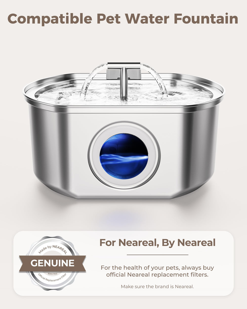 Neareal filtro 3 etapas mejora sabor y olor del agua.