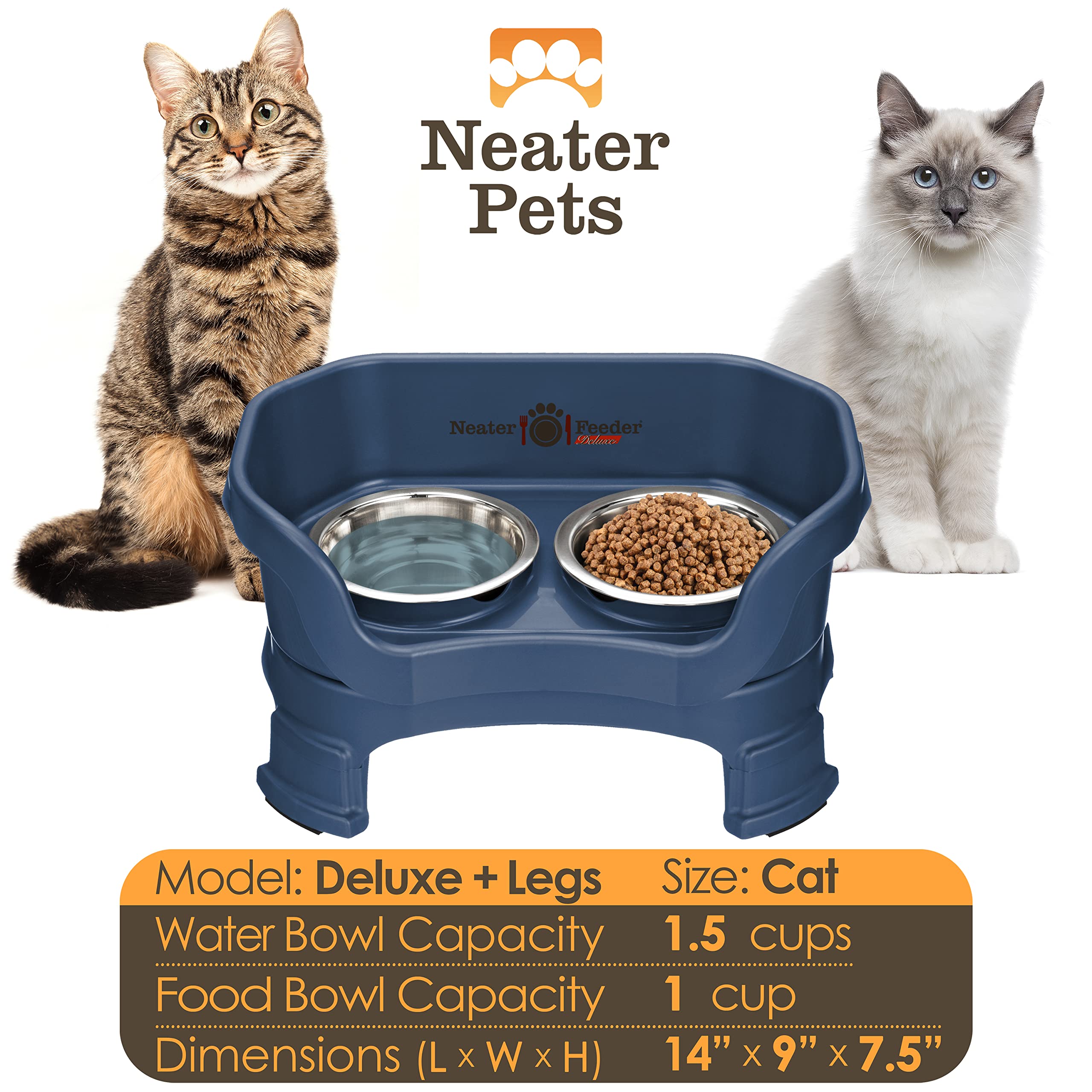 Cuencos de acero inoxidable Neater Feeder Deluxe duraderos