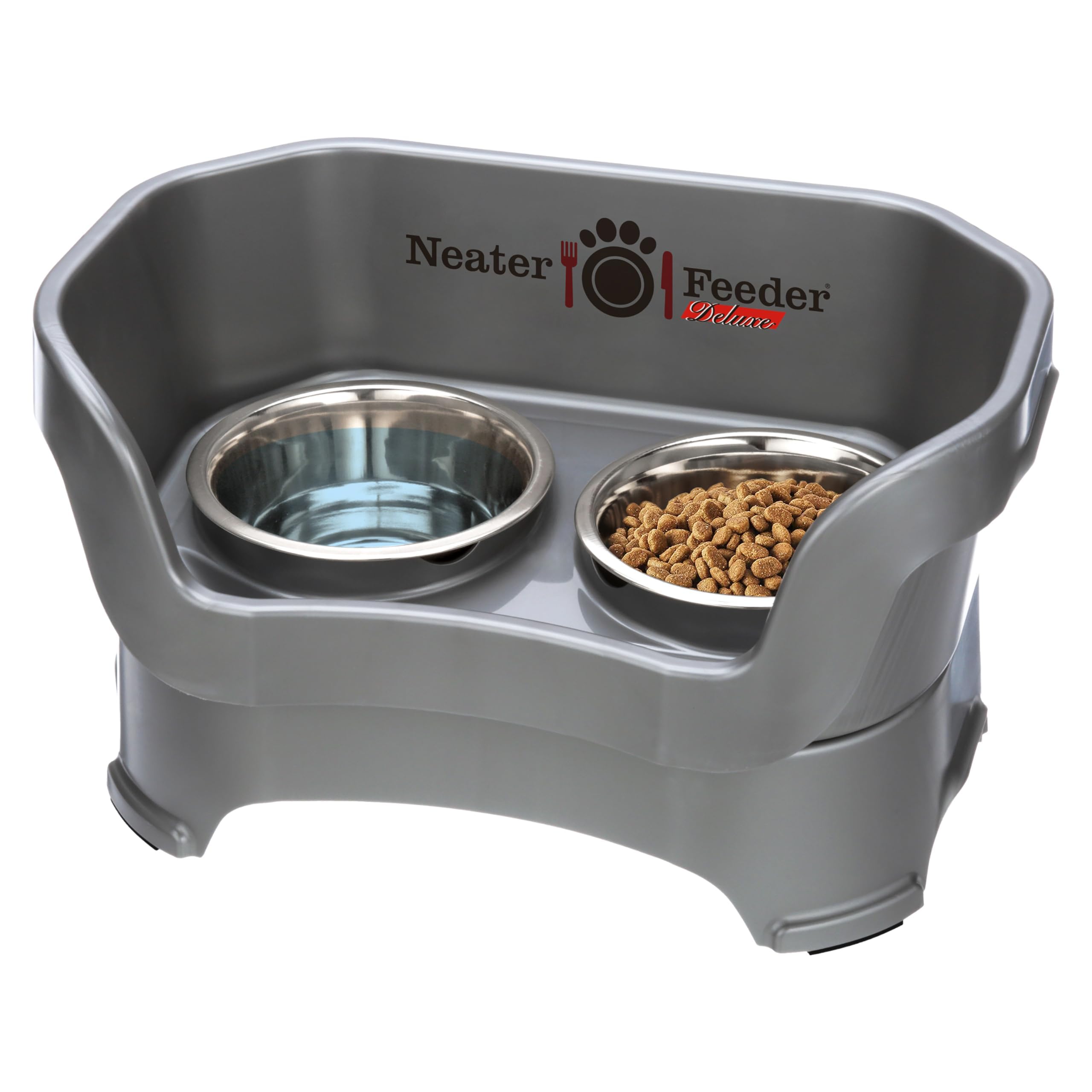 Neater Feeder Deluxe anti-salpicaduras: diseño que mantiene el área de comida limpia