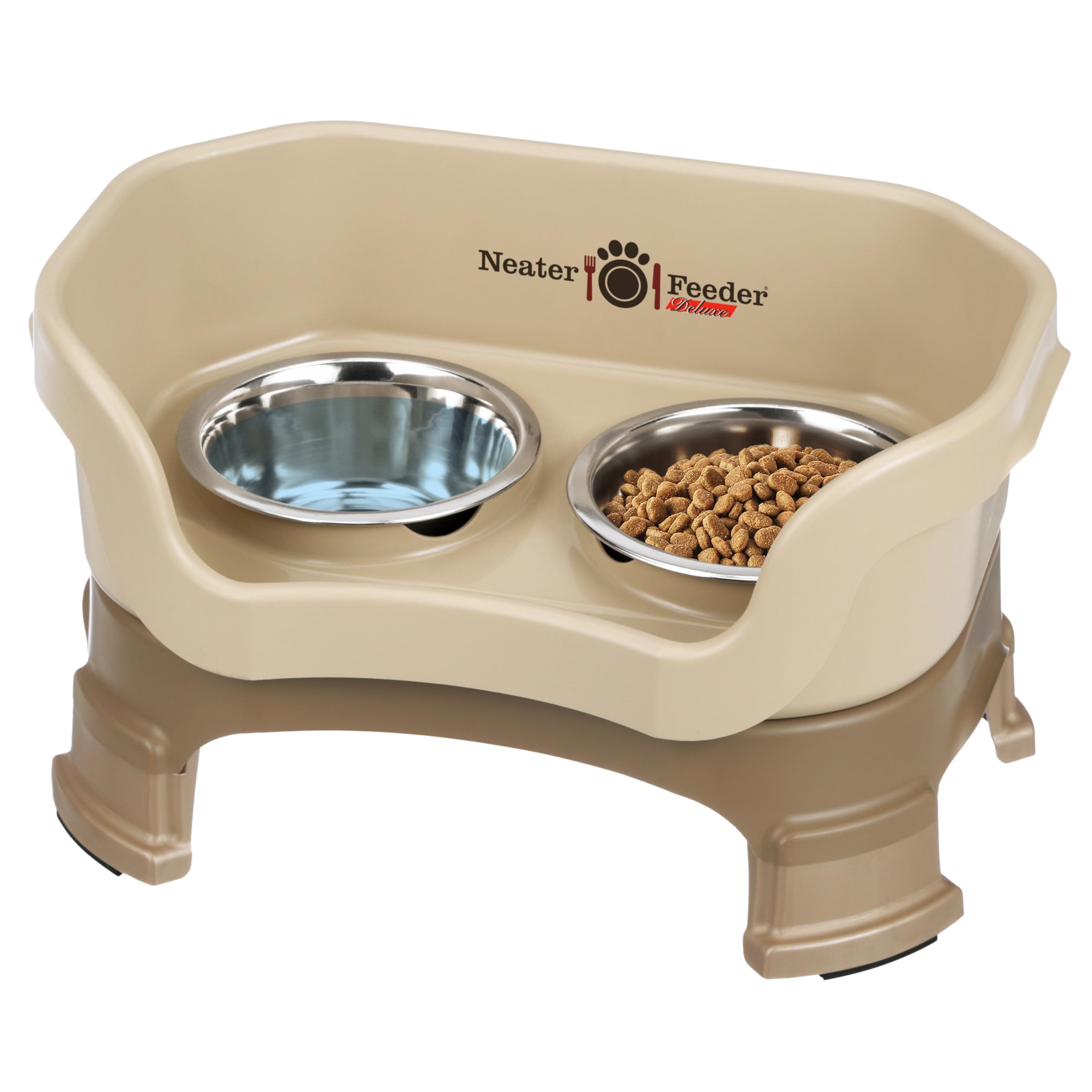 Neater Feeder Deluxe bebederos gatos elevados, para comer sin derrames y limpieza fácil.