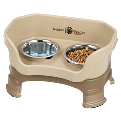 Neater Feeder Deluxe bebederos gatos elevados, para comer sin derrames y limpieza fácil.