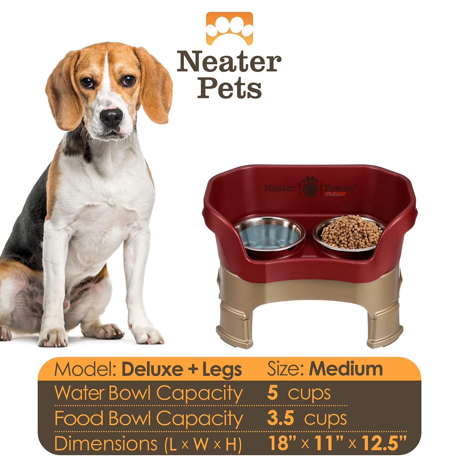 Neater Feeder Deluxe: carcasa anti-salpicaduras para un comedor más limpio.