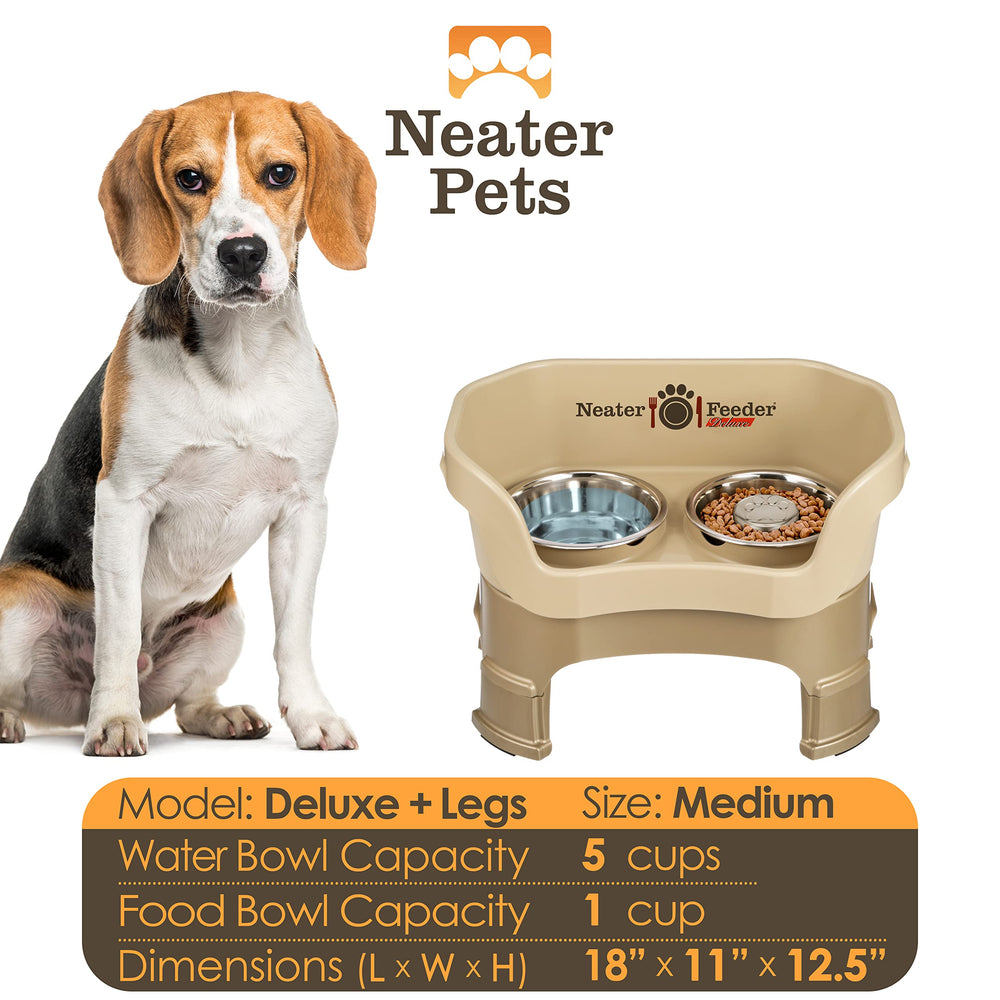 Cuenco de alimento lento de Neater Feeder Deluxe, acero inoxidable, promueve comer despacio.