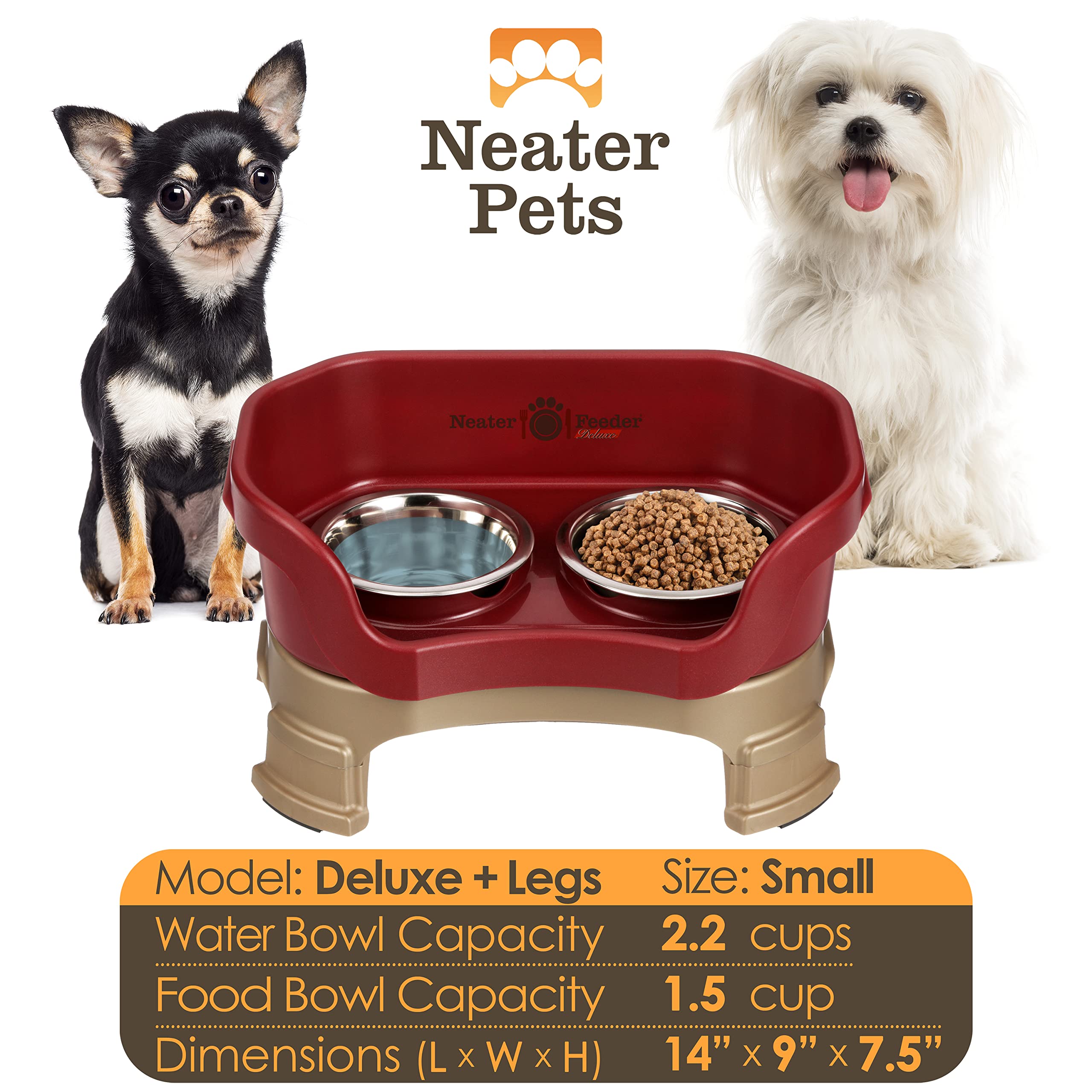 Neater Feeder Deluxe, diseño anti-derrame para evitar salpicaduras y derrames.