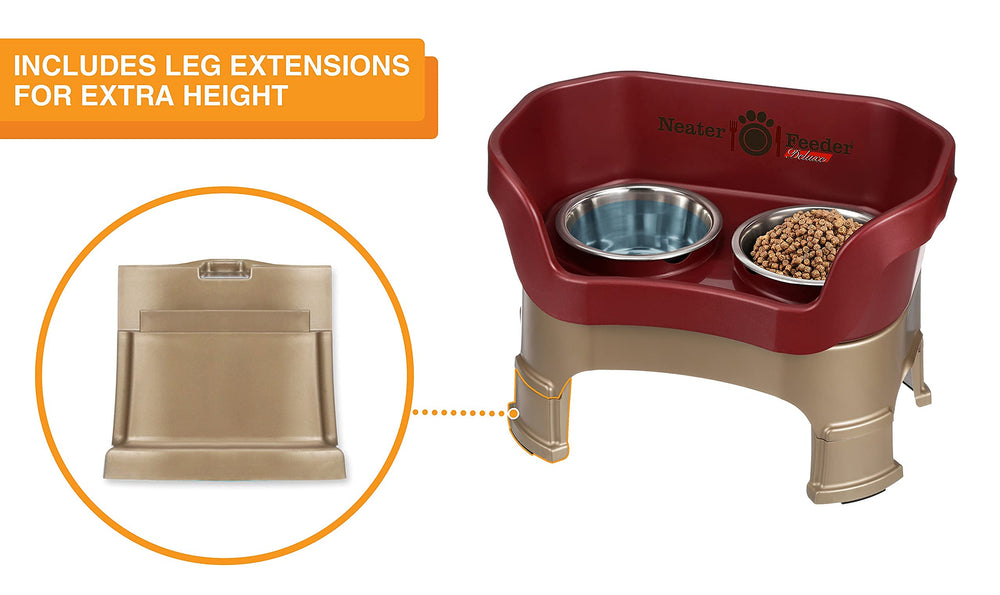 Neater Feeder Deluxe: diseño contorneado facilita el acceso al tazón.
