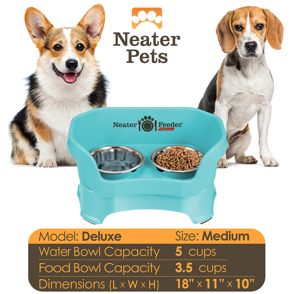 Neater Feeder Deluxe pies antideslizantes mantienen estable