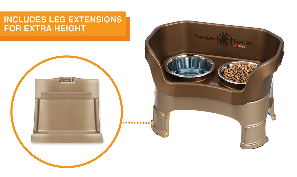 Neater Feeder Deluxe, hecho en EE.UU., calidad y seguridad.