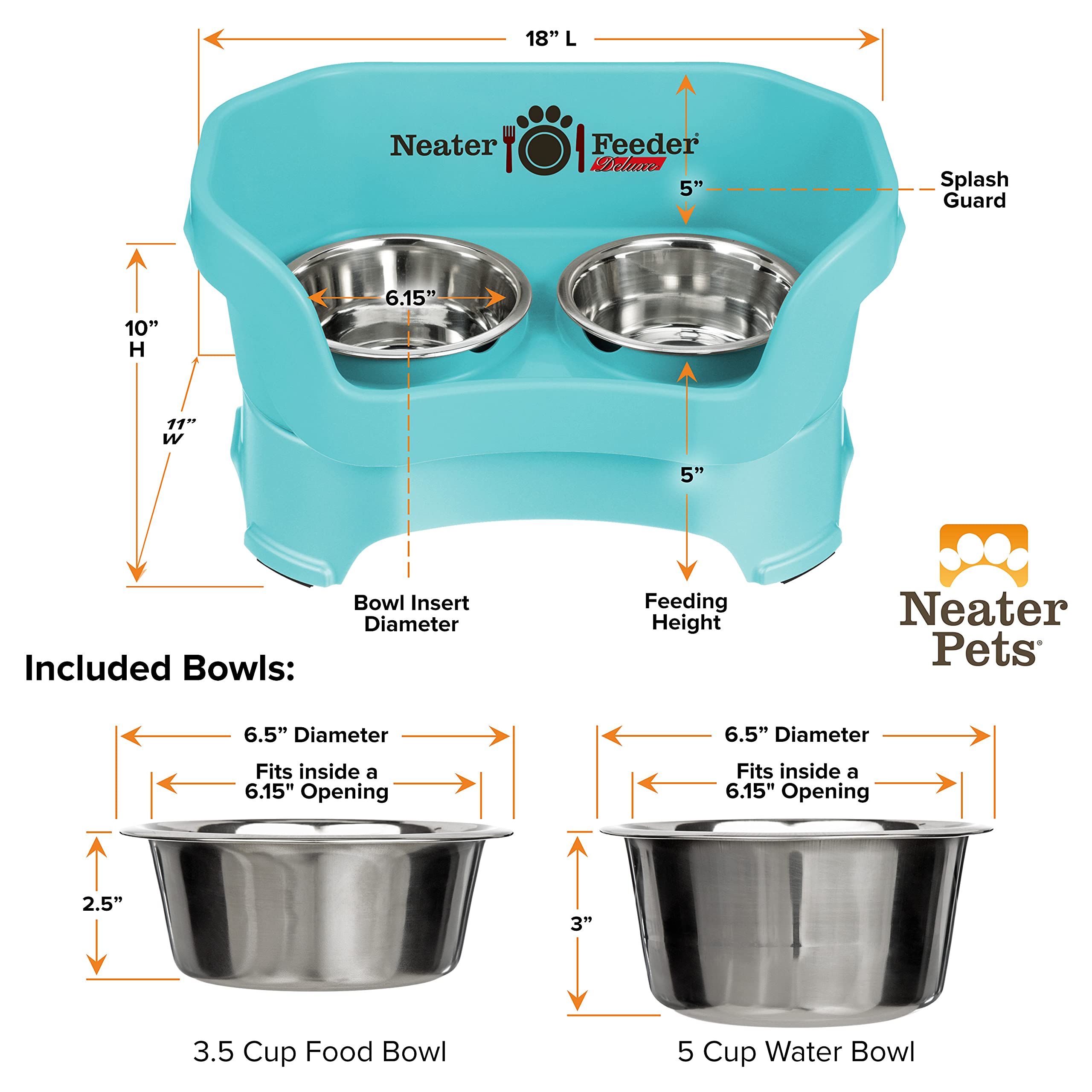 Neater Feeder Deluxe conjunto para perros medianos
