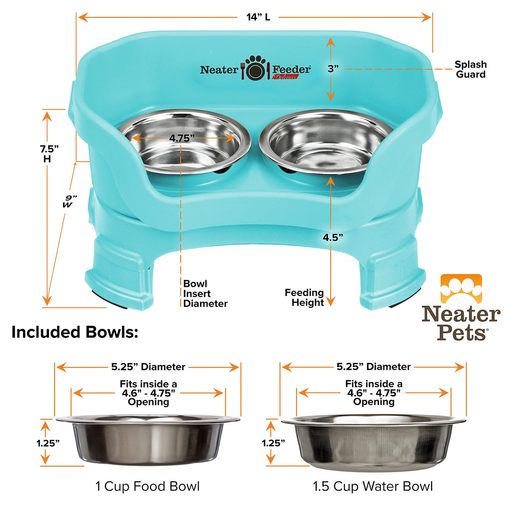 Medidas del conjunto: 14l x 9w x 7.5h en Neater Feeder Deluxe