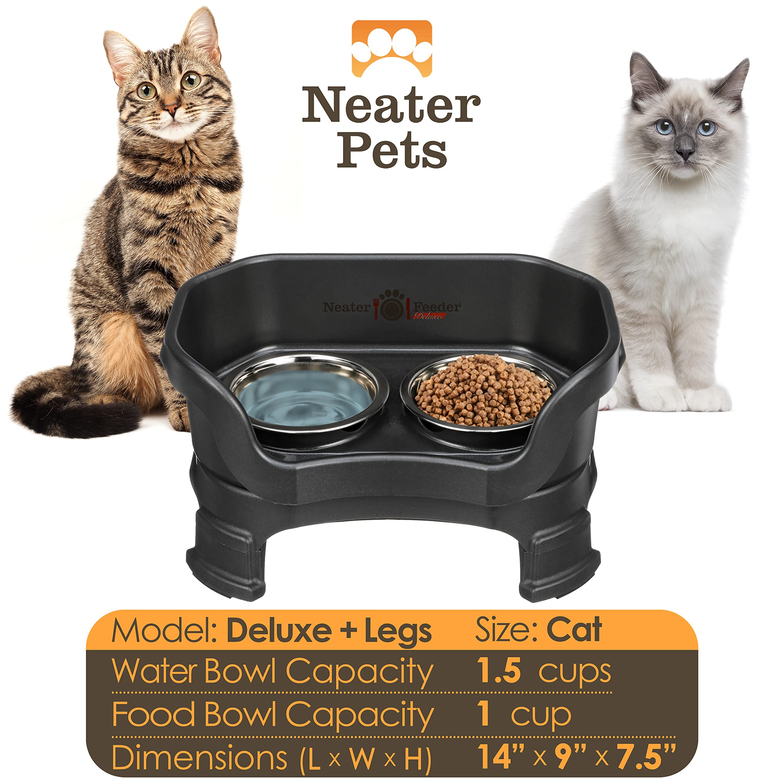 Neater Feeder Deluxe: soporte exterior de acero inoxidable de alta durabilidad