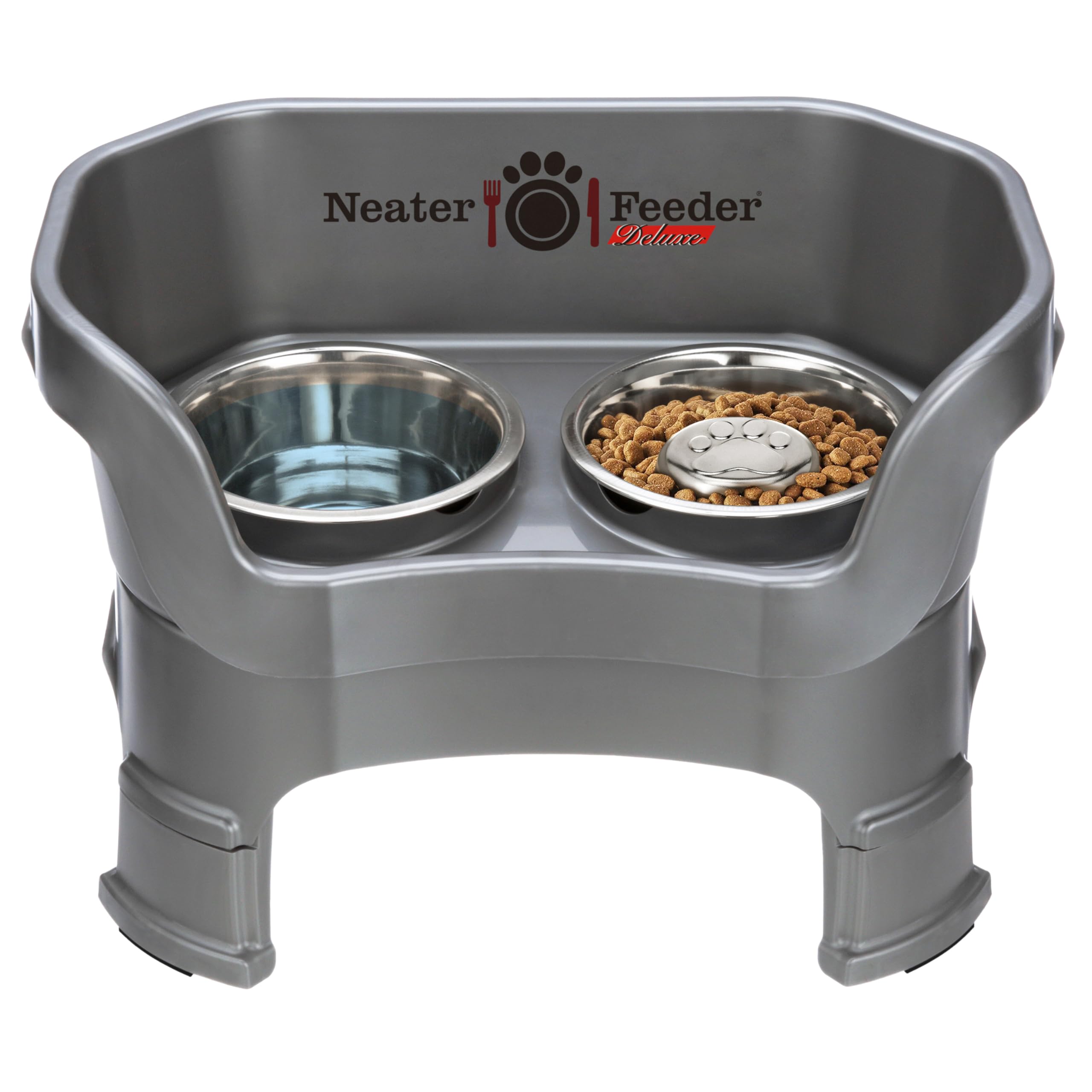 Neater Feeder Deluxe: tazones elevados para comodidad durante la comida