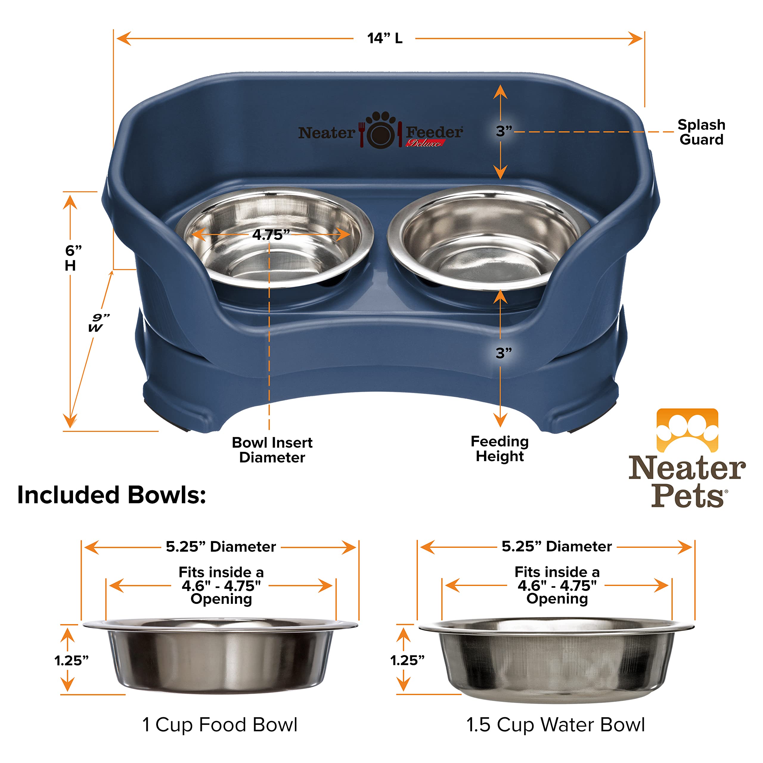 Neater Feeder Deluxe: uso en interiores para un comedor limpio