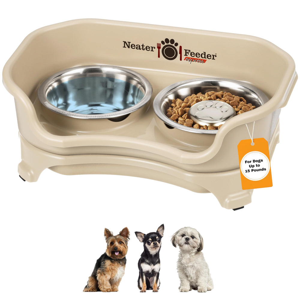 Neater Feeder Express comedero alto para perros pequeños, facilita una postura cómoda.