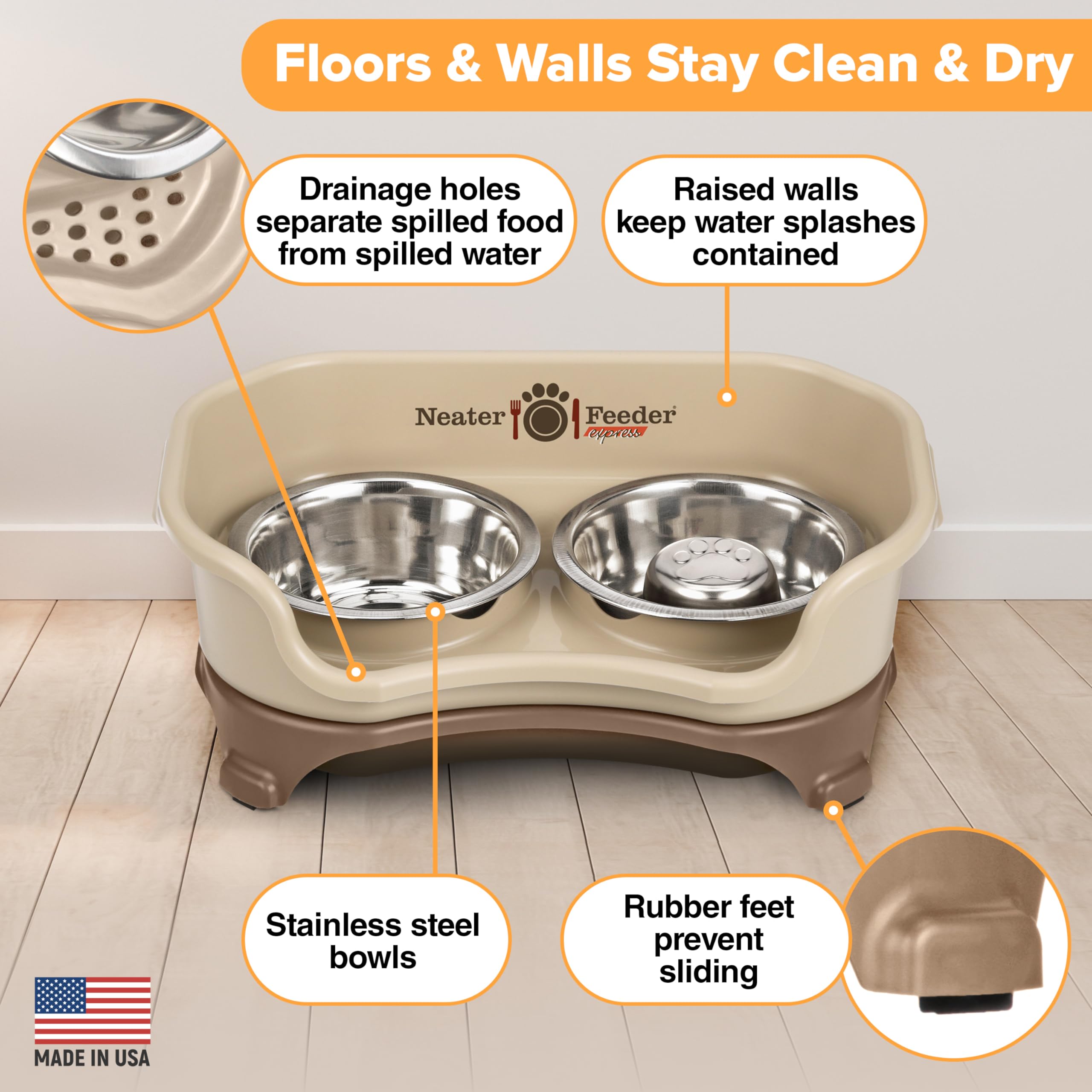 Neater Feeder Express: diseño compacto para perros pequeños y espacios reducidos