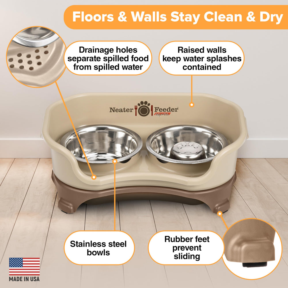 Neater Feeder Express: diseño compacto para perros pequeños y espacios reducidos