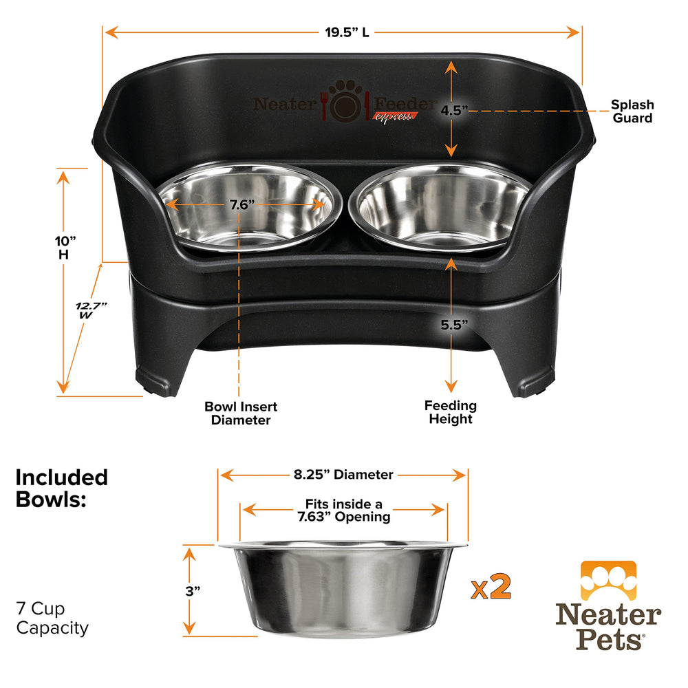 Neater Feeder Express no compatible con extensiones de patas para ampliar altura