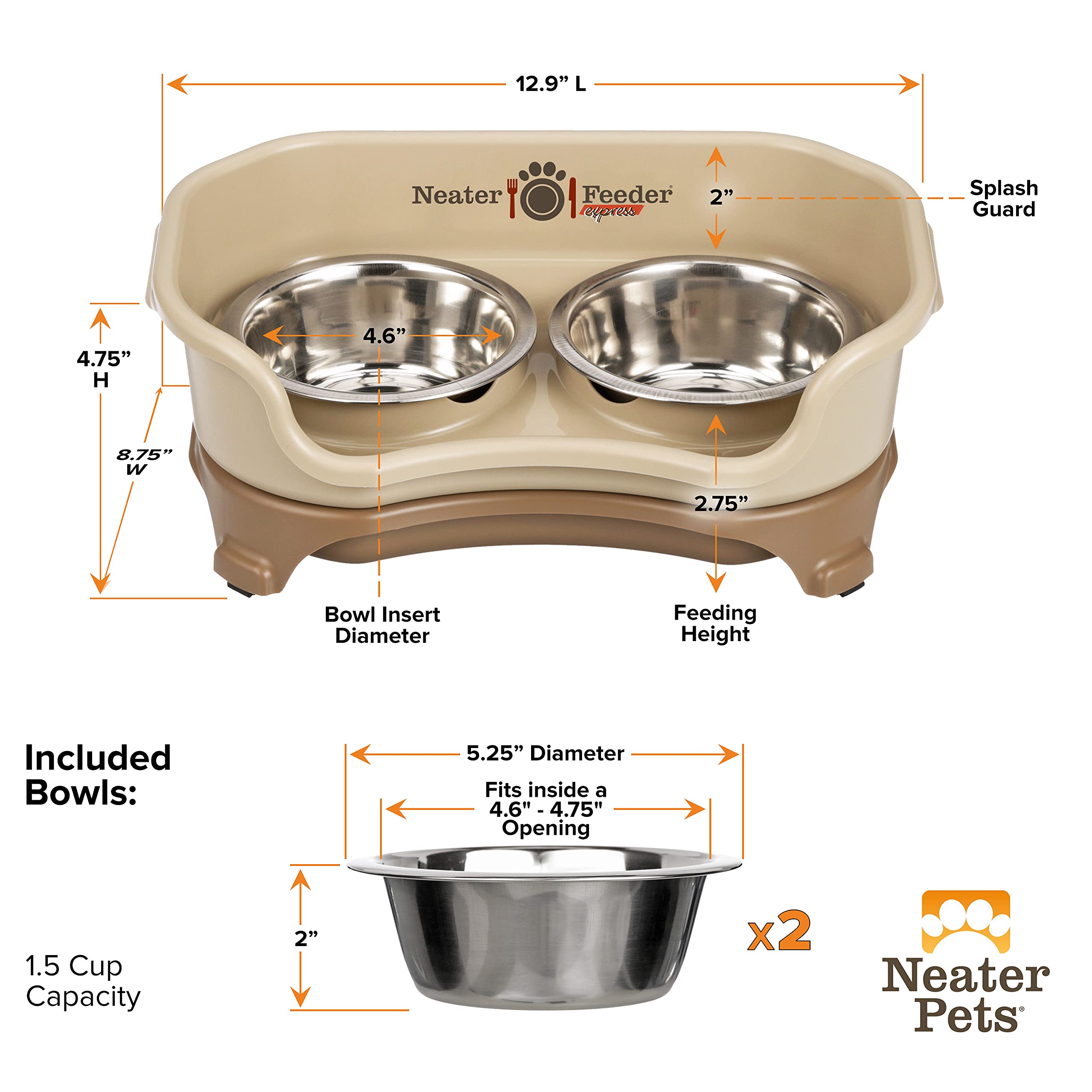 Neater Feeder Express no admite extensiones de patas.