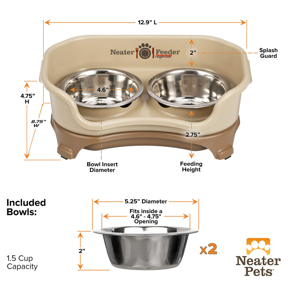 Neater Feeder Express no admite extensiones de patas.
