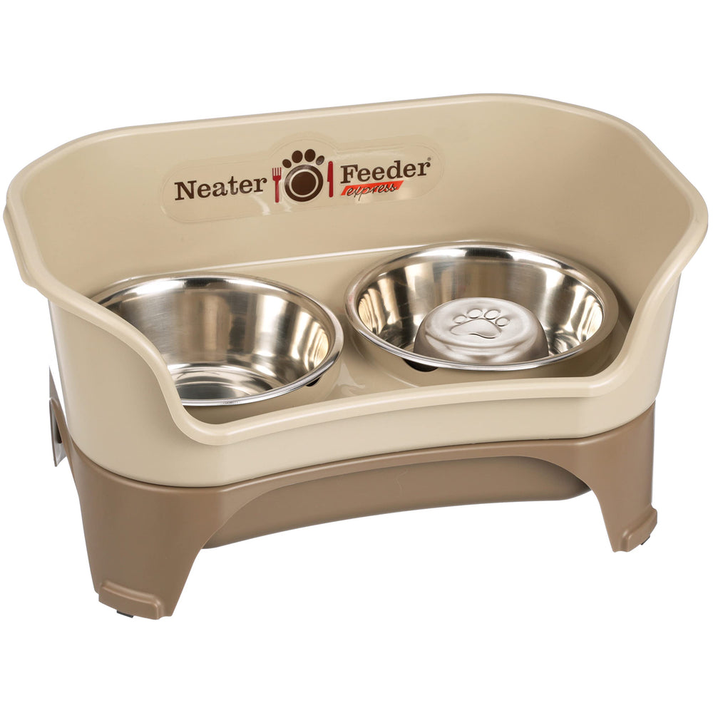 Neater Feeder Express con soporte alzado para alimentación ordenada y limpia
