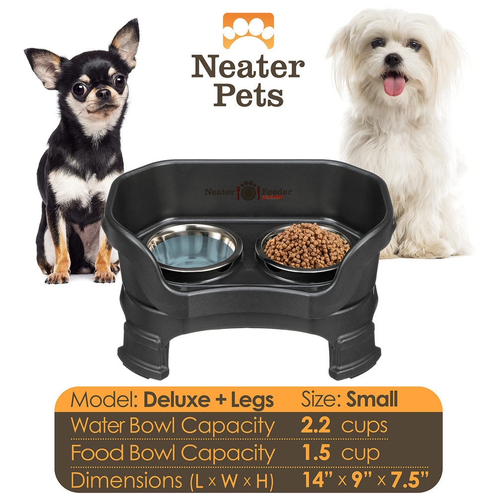 Neater Feeder soporte alzado para perros pequeños, comodidad de alimentación elevada.