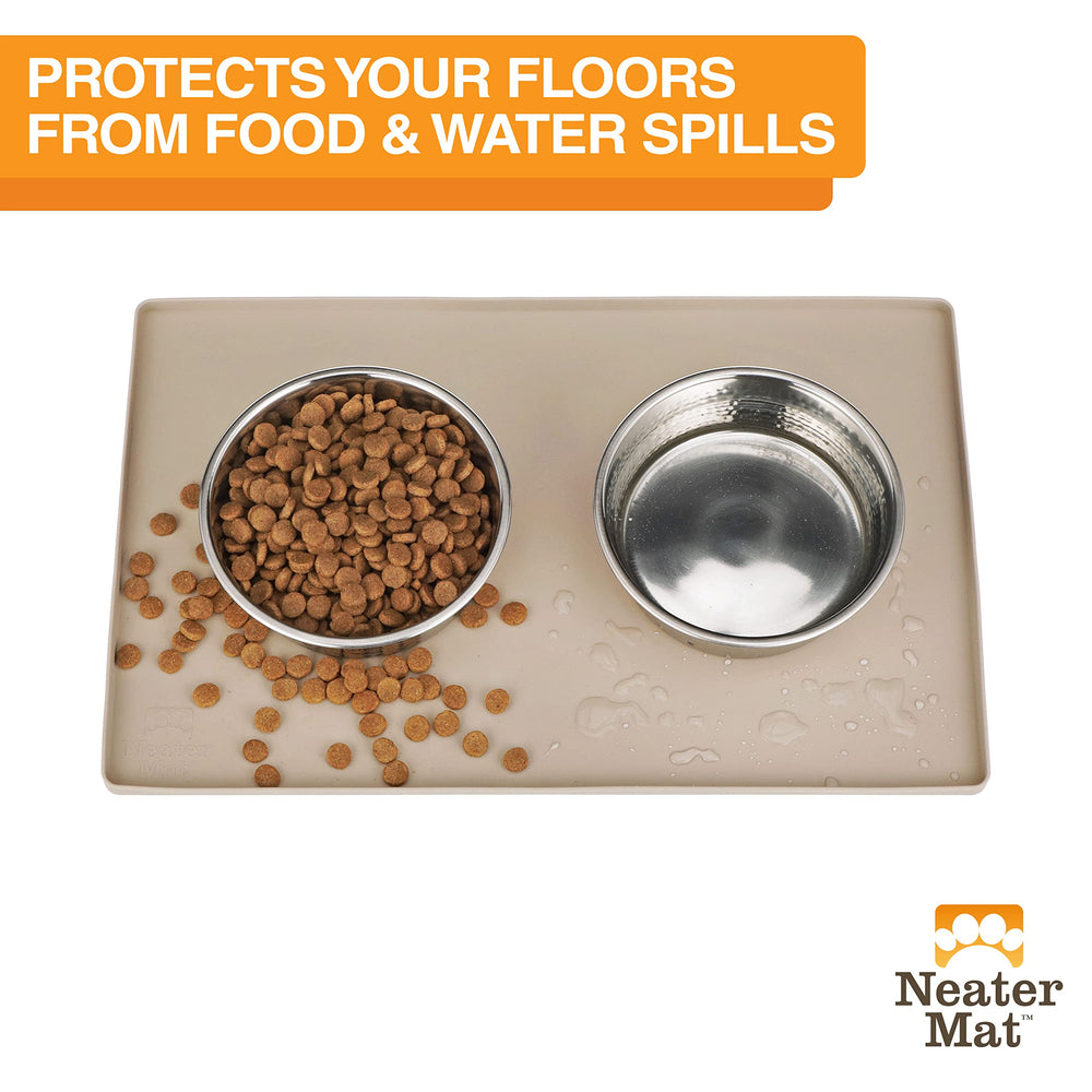 Neater Mat en silicona 100% impermeable: fácil de limpiar tras las comidas.