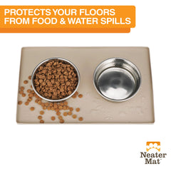 Neater Mat en silicona 100% impermeable: fácil de limpiar tras las comidas.