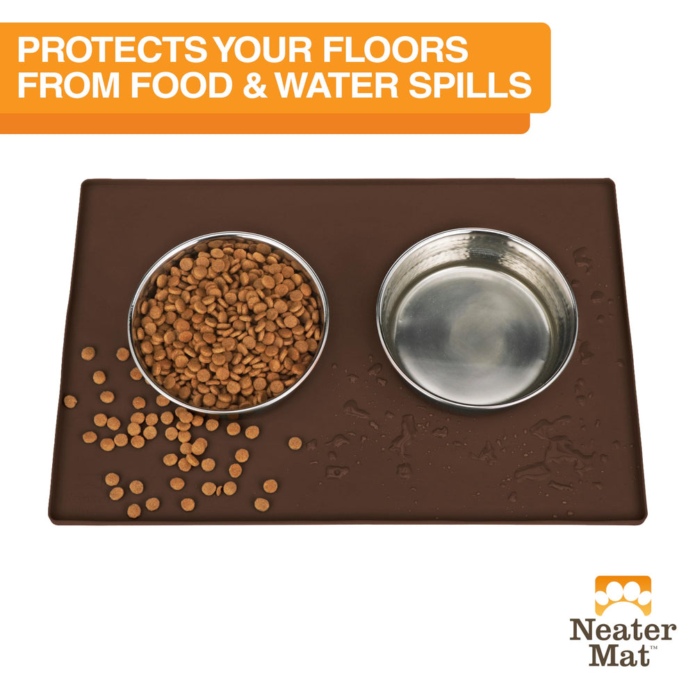 Neater Mat: superficie de silicona impermeable, fácil de limpiar.
